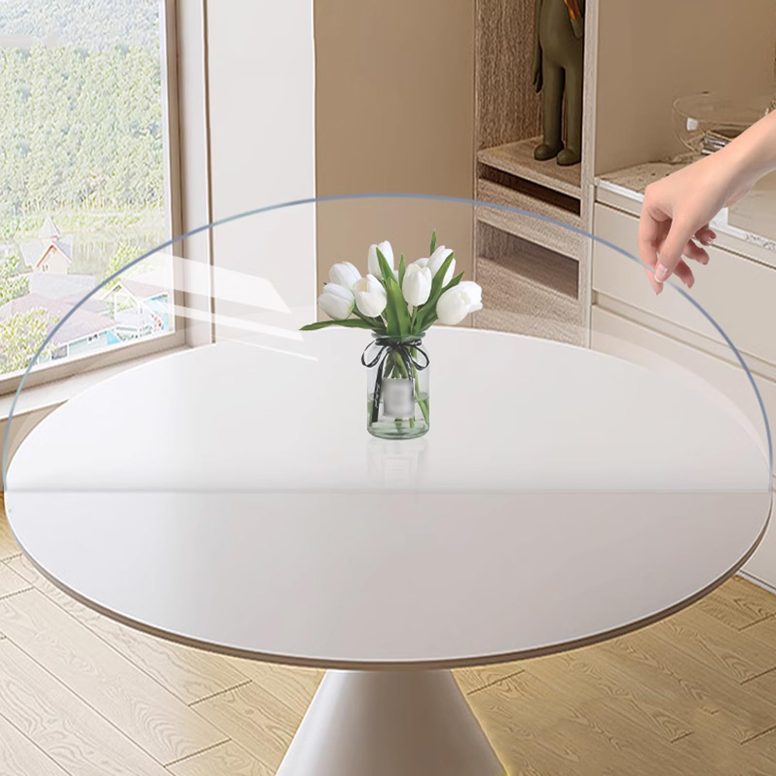 Film de protection de table étanche nappe cristal 1mm anti-tache