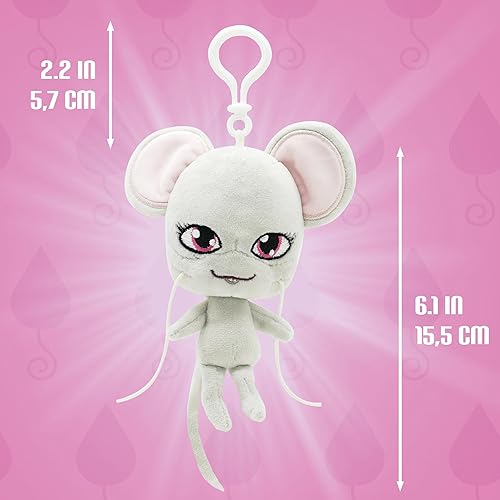 Miniatura 3 de Miraculous Ladybug - Kwami Lifesize Mullo, juguete de peluche de ratón de 5 pulgadas con clip para niños, juguete de peluche coleccionable súper