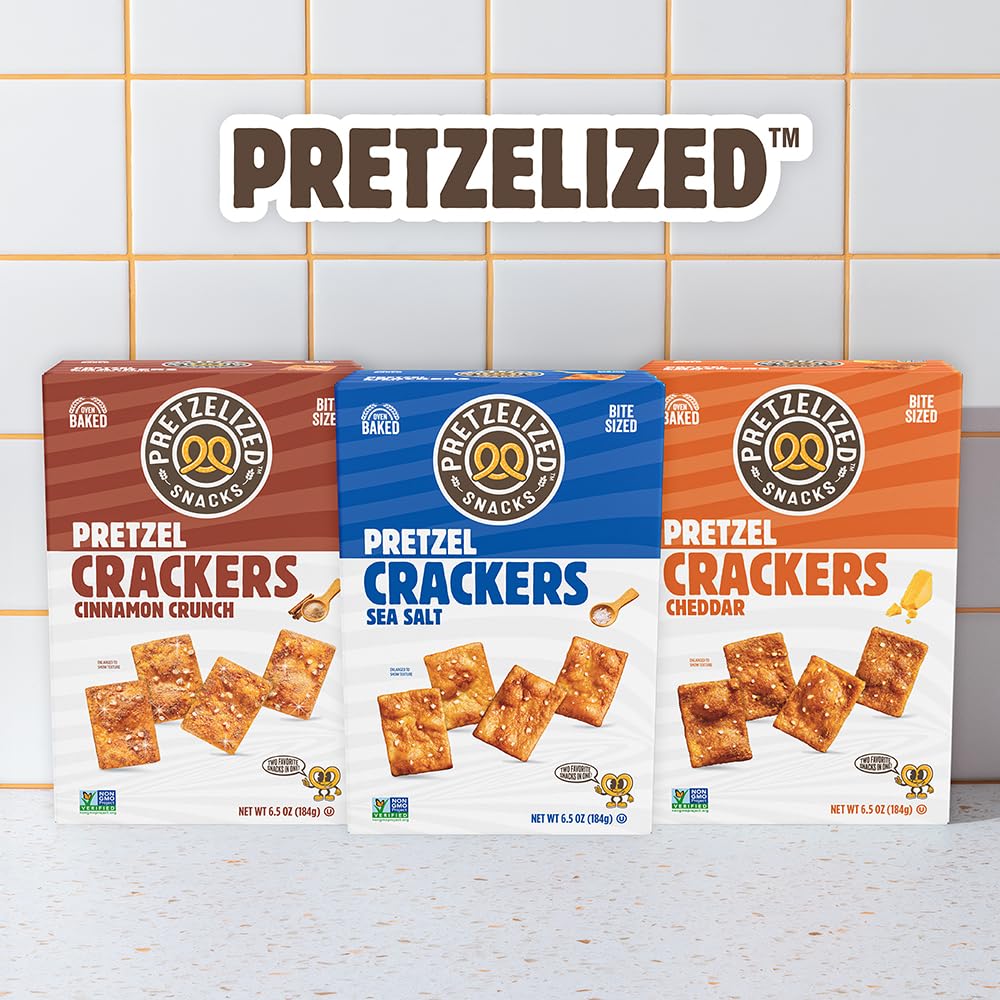 Pretzelized, Honey Mustard Pretzel Crackers, 6.5 Ounce thumbnail 6