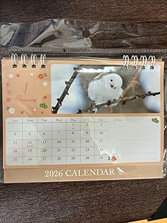 カレンダー 卓上 2026 インコ 鳥 セキセイ 文鳥 シマエナガ