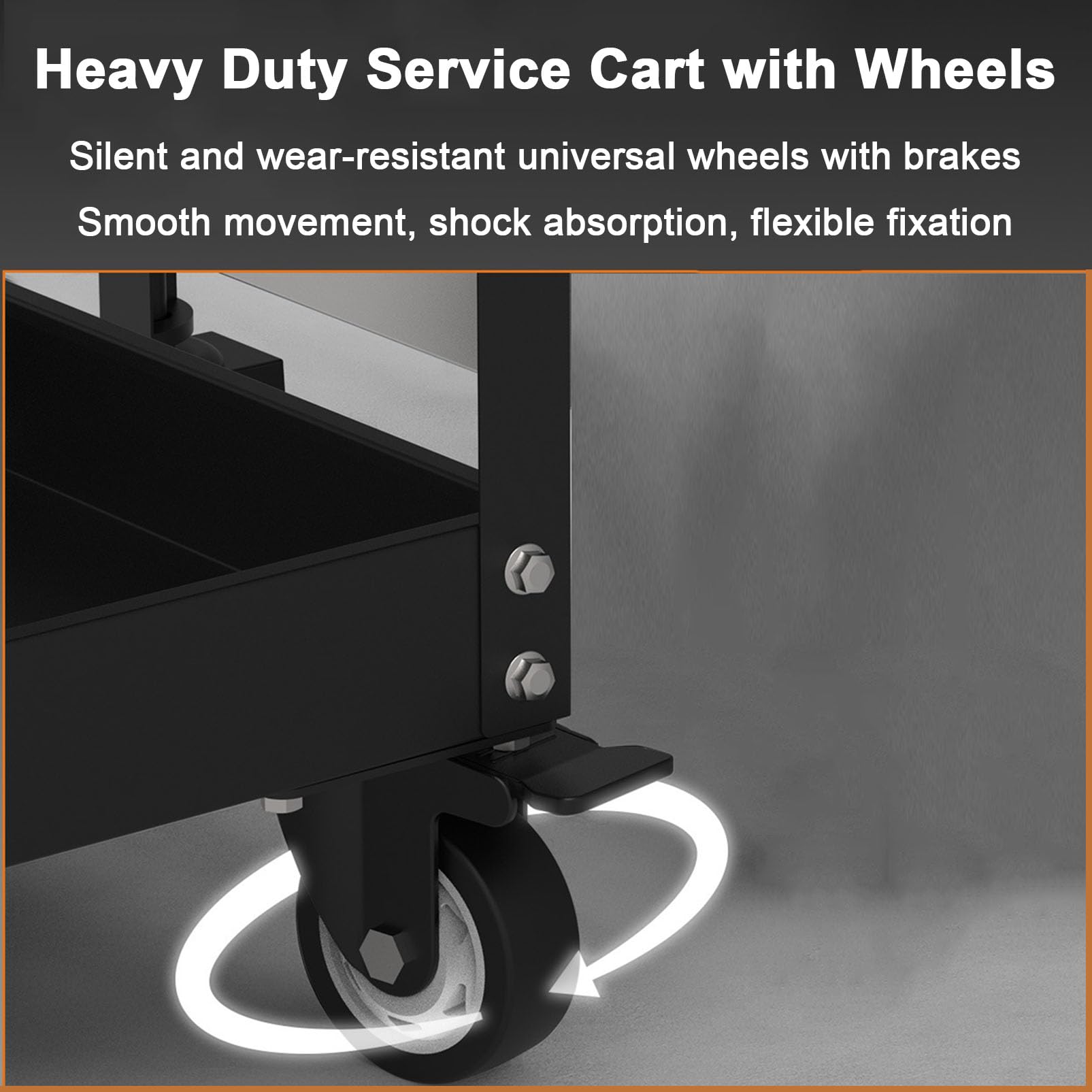 Carrello portautensili industriale in acciaio resistente con cassetto e pannello forato, organizer mobile per garage meccanico, carrello portautensili da lavoro
