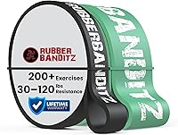 Vista 1 de Rubberbanditz Combo Pull Up Assist Bands Heavy Duty Resistance Exercise Bands for Powerlifting, Mobility, and Stretching Resistance Bands for