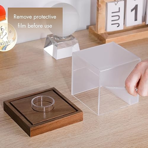 Miniatura 3 de Estuche de exhibición de béisbol, estuche de béisbol con grabado Remember Your Special Baseball, caja de almacenamiento de béisbol acrílica con