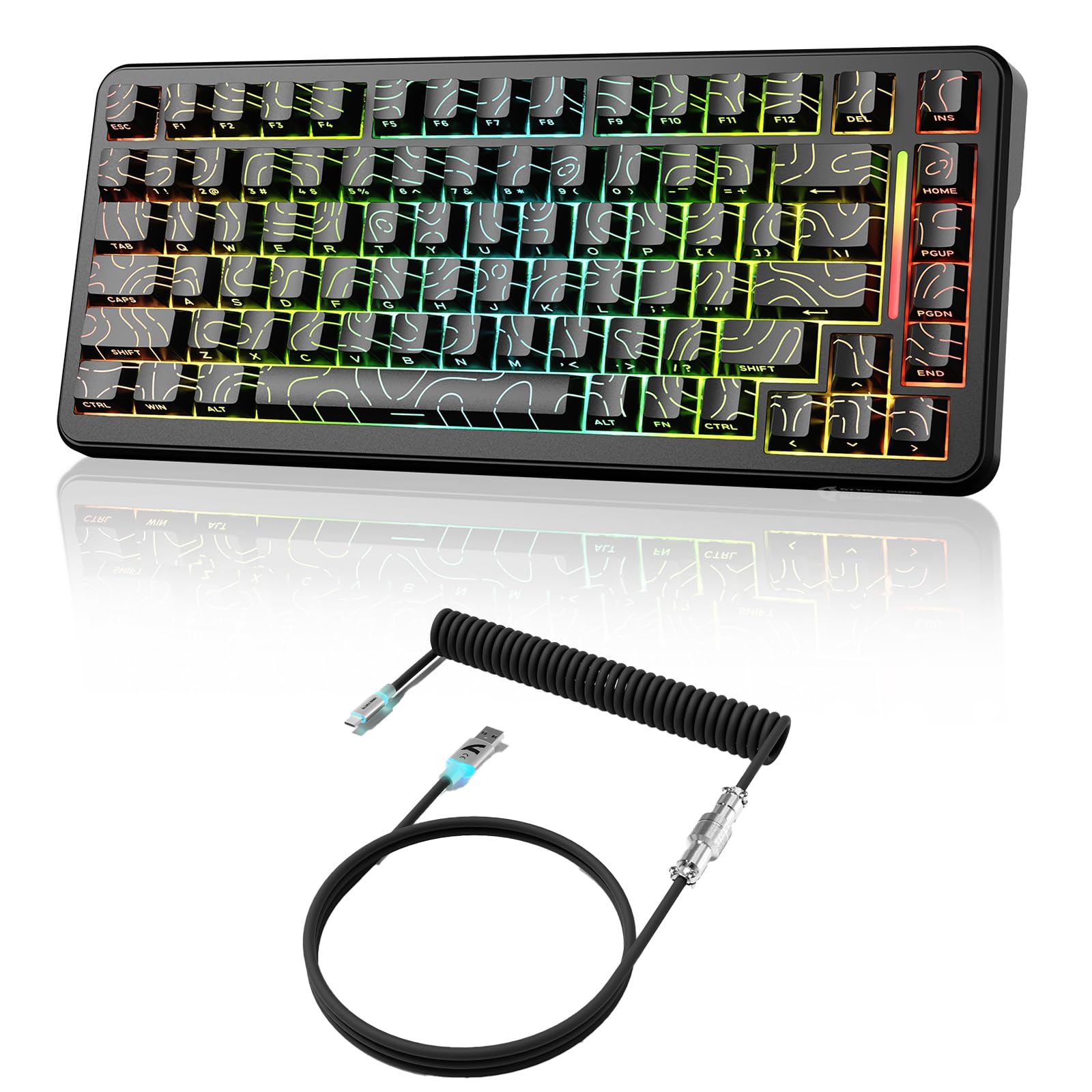 Amazon | ATTACK SHARK X82PRO HE 三モード無線ゲーミングキーボード