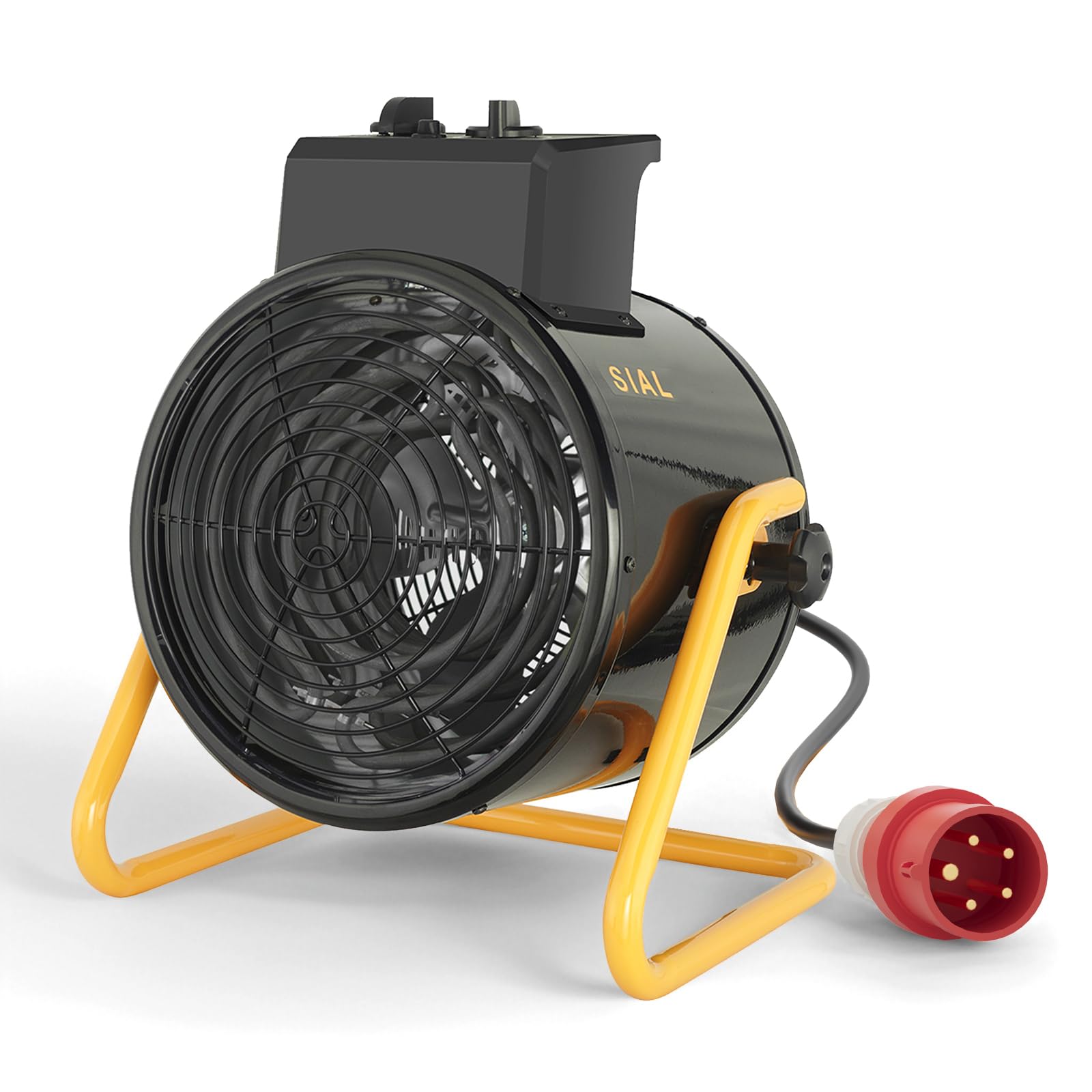 SIAL D5 Heizlüfter Bauheizer 5kW 400V IP24, Energiesparend mit Thermostat