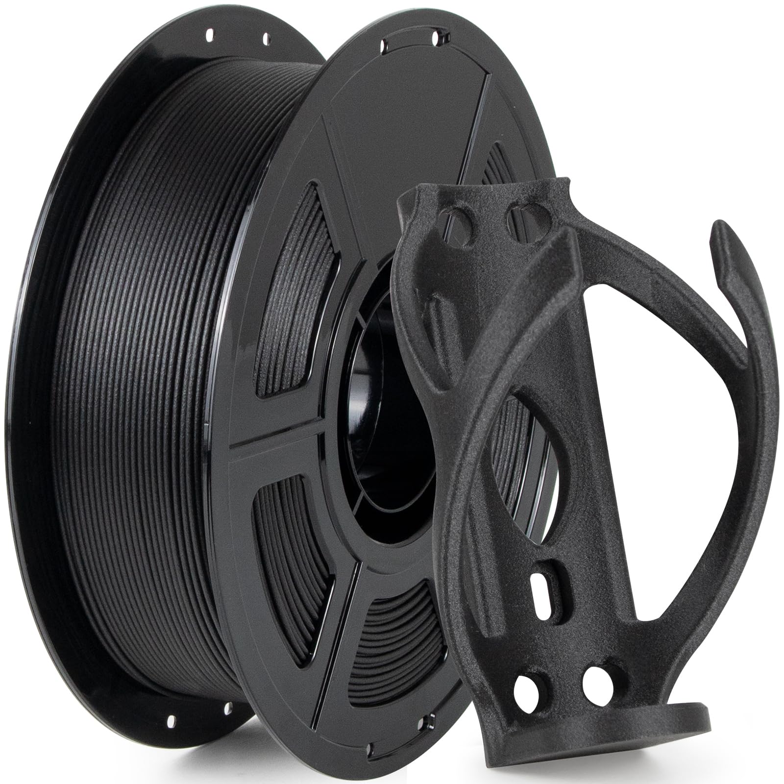 IEMAI PETG-GF 3D Printer Filament 1.75mm Matte Black 1KG, Reinforced Glass Fiber PETG Filament Dimensional Stability &amp; Low Warpage, High Stiffness &amp; Heat Resistant, Easy Print