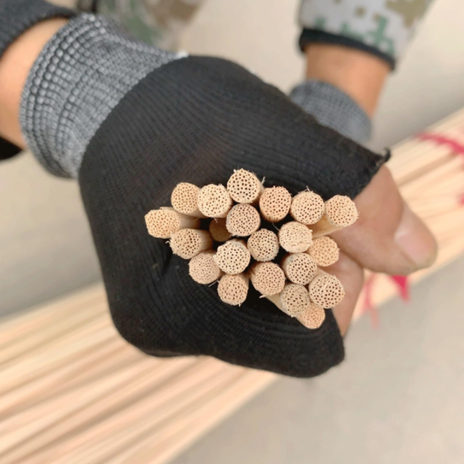 Rattan Rotolo Vimini da Intrecciare Rattan Naturale, Materiale per Lavori di Intreccio Riparazioni Mobili Canne per Cesti, Fai da Te, Rotolo Cesti Bastoncini Bastoncini Profumati per Ambienti (Color