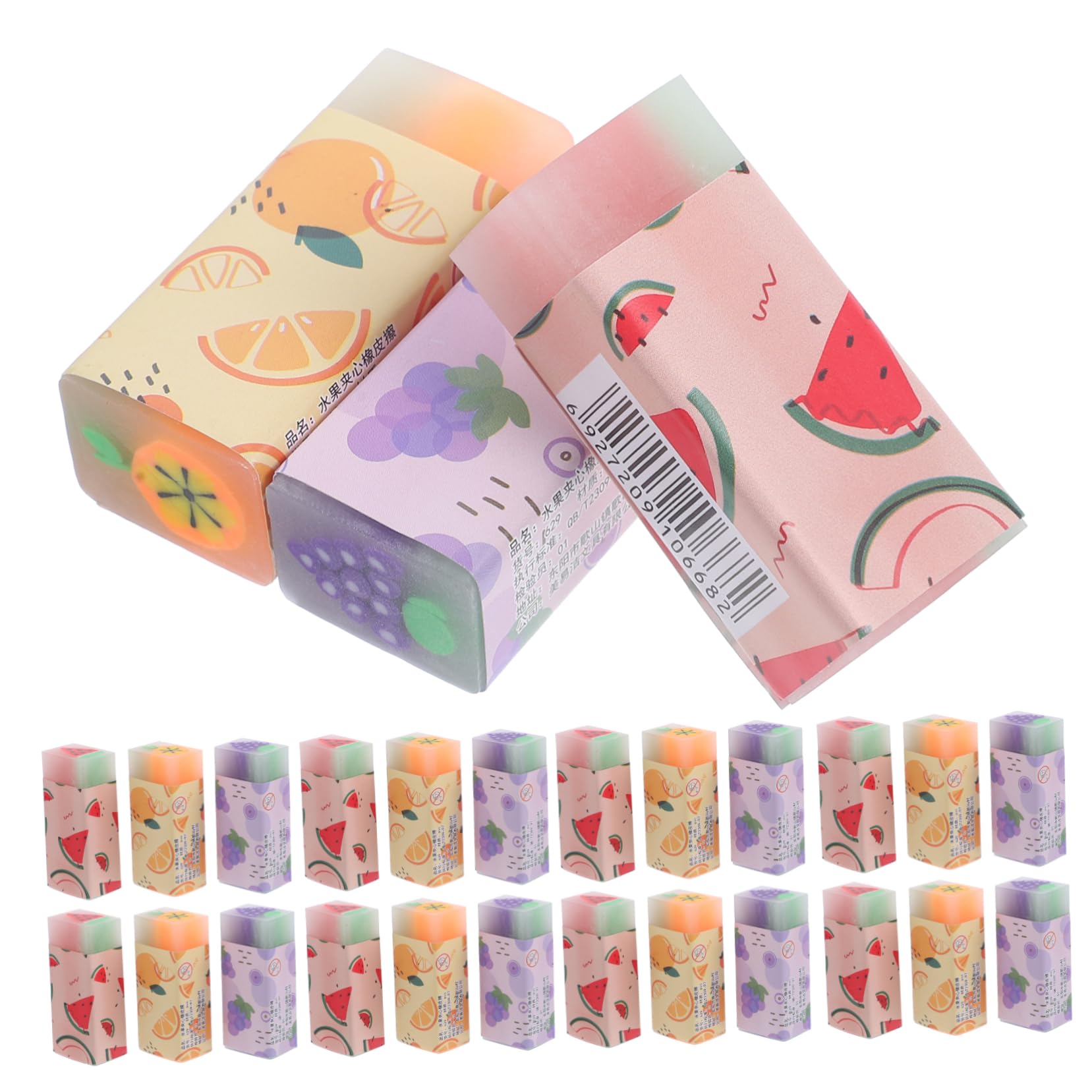 Gomme Cancellabili a Forma di Frutta 36 Pezzi in Gomma per Studenti | Back To School Party, Oggetti Cute, Regali Festa Compleanno Ragazzo Ragazza Gadget