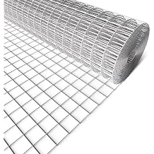 AMAGABELI GARDEN & HOME Hardware Cloth 48inch x 50ft 2inch Galvanized Before Welding Square Openings Wire Mesh Fence Roll for Vegetables Garden Netting Chicken Coop Animal Enclosure