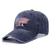Algopix Similar Product 9 - American Flag Baseball Cap Vintage