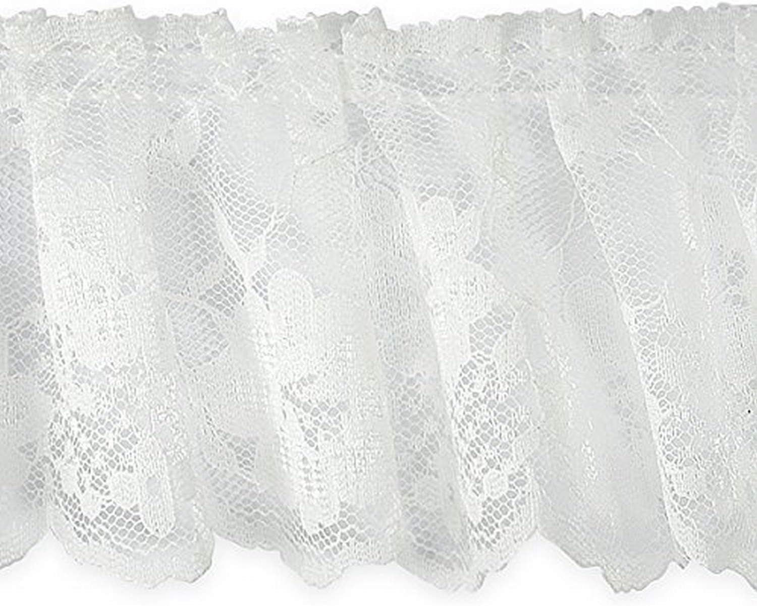 Trims by the Yard Christie 2 3/4" Gathered Lace Trim | Black | (10 yard cut)