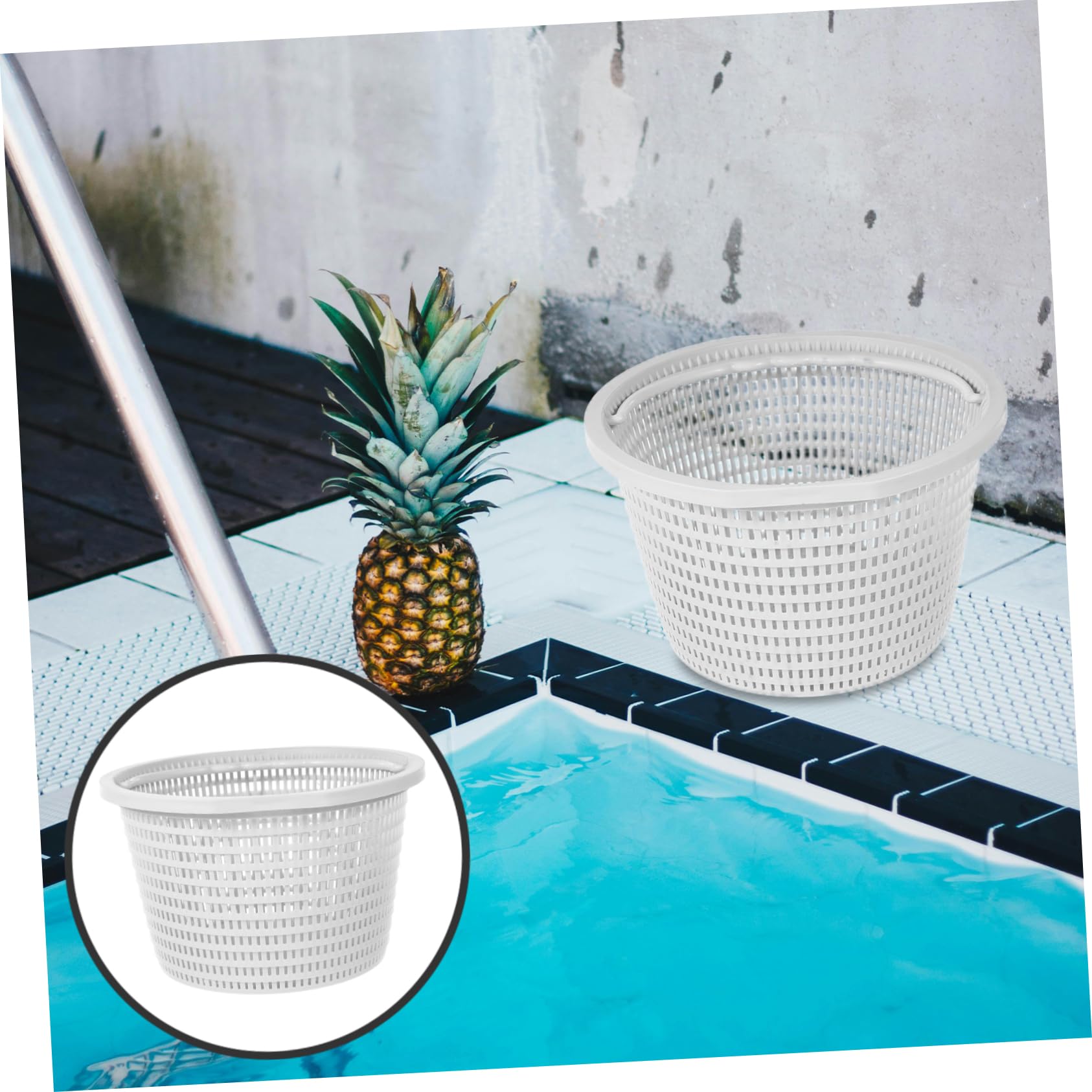 VANZACK 3piezas Cesta De Filtro para Piscina Filtro De De Plástico para Skimmer Compatible Reutilizable y De Limpiar