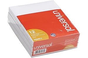 Universal M9-35613 100 Sheets 3 in. x 5 in. Unruled, Scratch Pads - White (12-Pack)