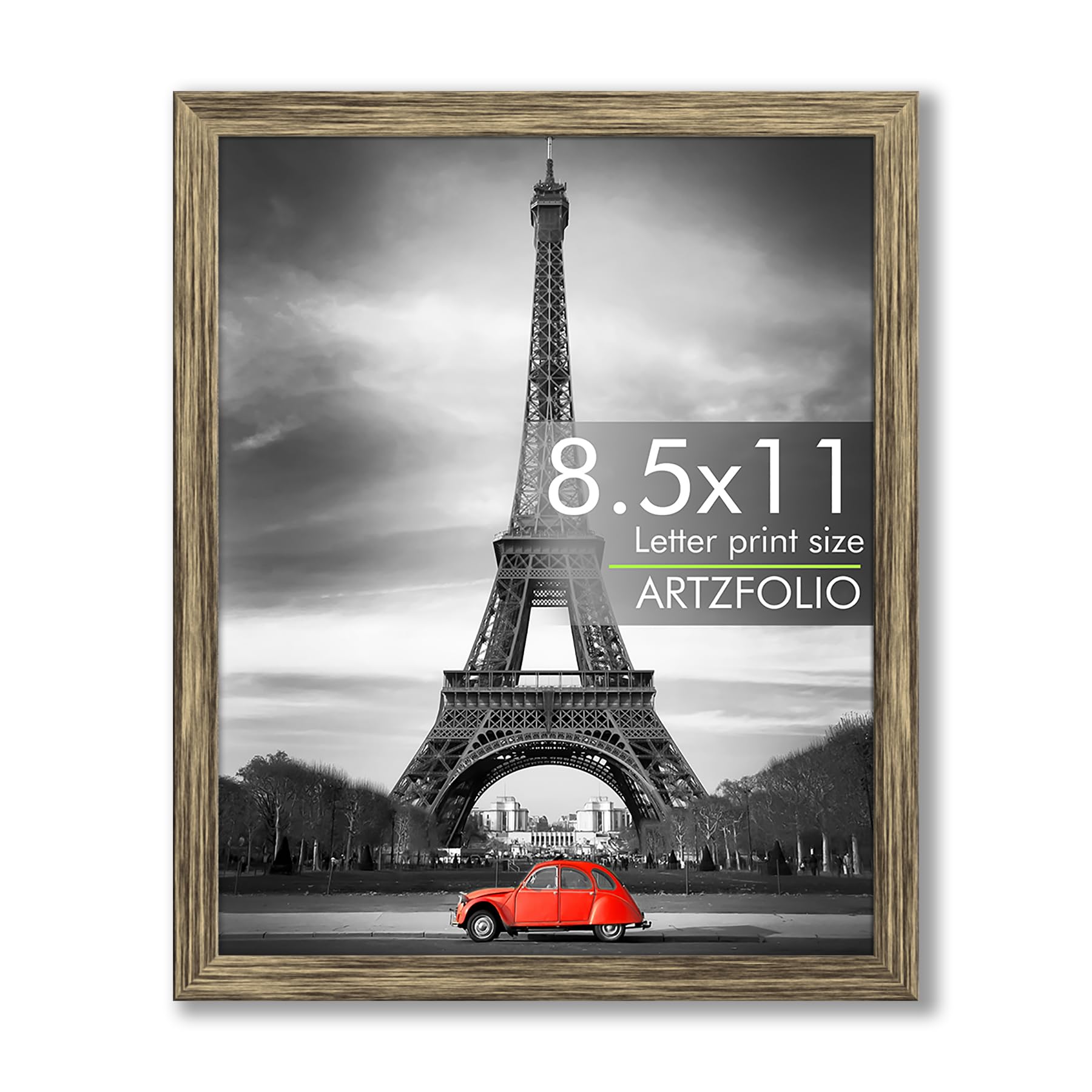 ArtzFolio Wall & Table Photo Frame D561 | Wall Photo Frame Collage for Living Room | Picture Frames Bedroom, Home & Office Decoration | Antique Golden | Letter Size | 8.5x11 inch (22x28 cms)