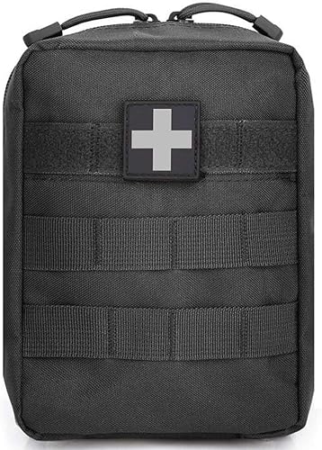 Bolsa de primeros auxilios vacía pequeña, táctica Molle EMT bolsa compacta médica IFAK Rip Away Untility Bolsas