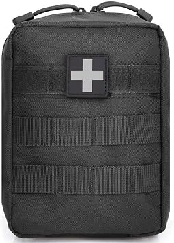 First Aid Pouch Empty Small, Tactical Molle EMT Pouch Compact Medical IFAK Rip Away Untility Bag Pouches