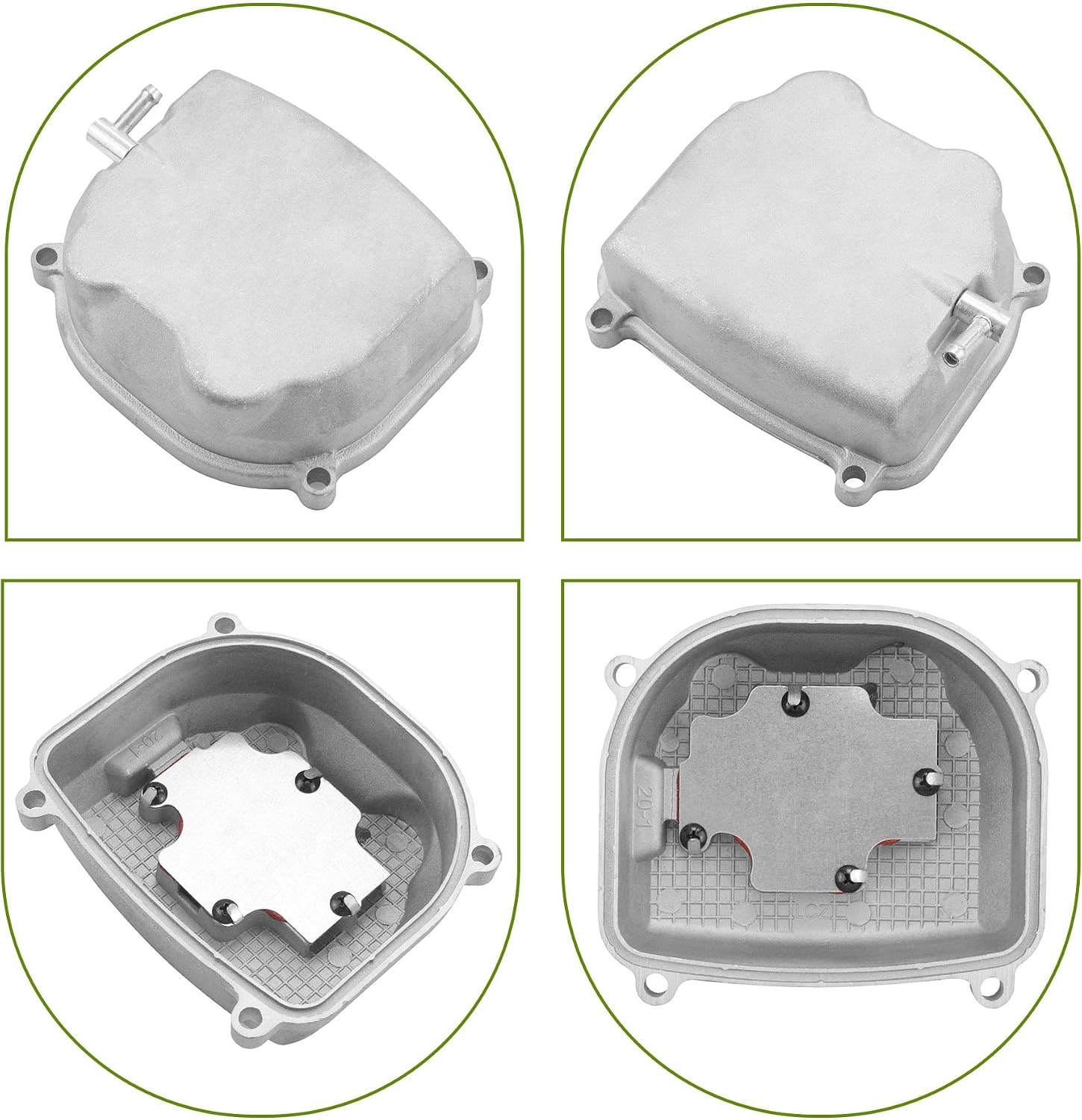 Cylinder Head Cover for GY6 150cc 4 Stroke Engine Scooter ATV Go Karts Cylinder Head Valve Cover Assembly with Seal Rubber Ring