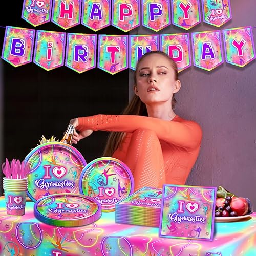 Vista 52 de Juego de vajilla para fiesta de fútbol, 142 platos de fútbol y servilletas, suministros para fiesta, incluye pancarta, platos, vasos, servilletas