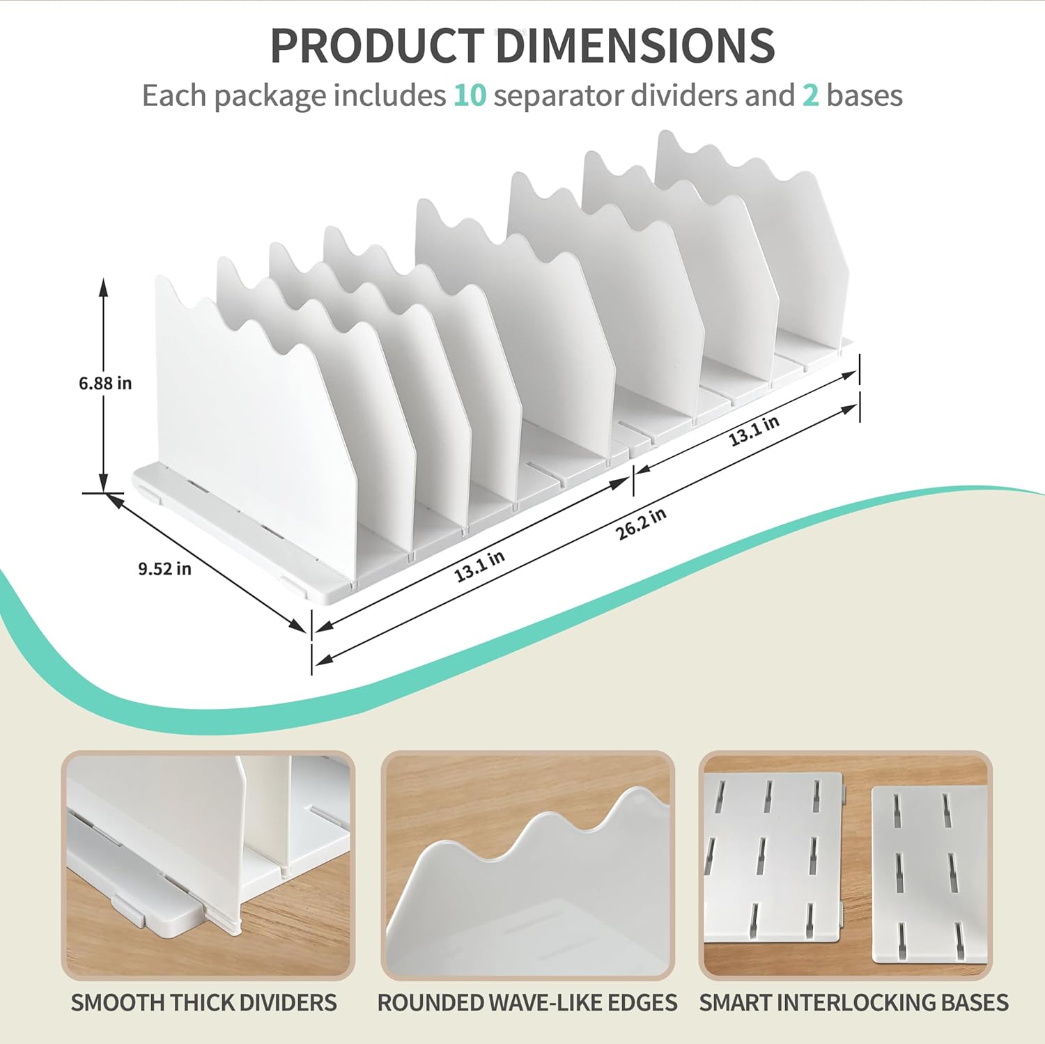 White Purse Organizer with Clear Purse Organizer