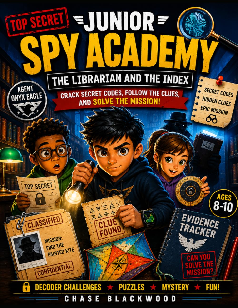 Junior Spy Academy: The Librarian and The Index Crack Secret Codes, Follow the Clues, and Solve the Mission!