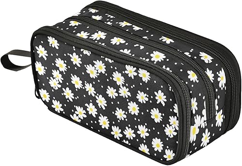 Miniatura 26 de Fustylead Estuche grande de mariposa azul, bolsa de papelería portátil minimalista con asa para escuela, escuela, oficina, viajes Mariposa