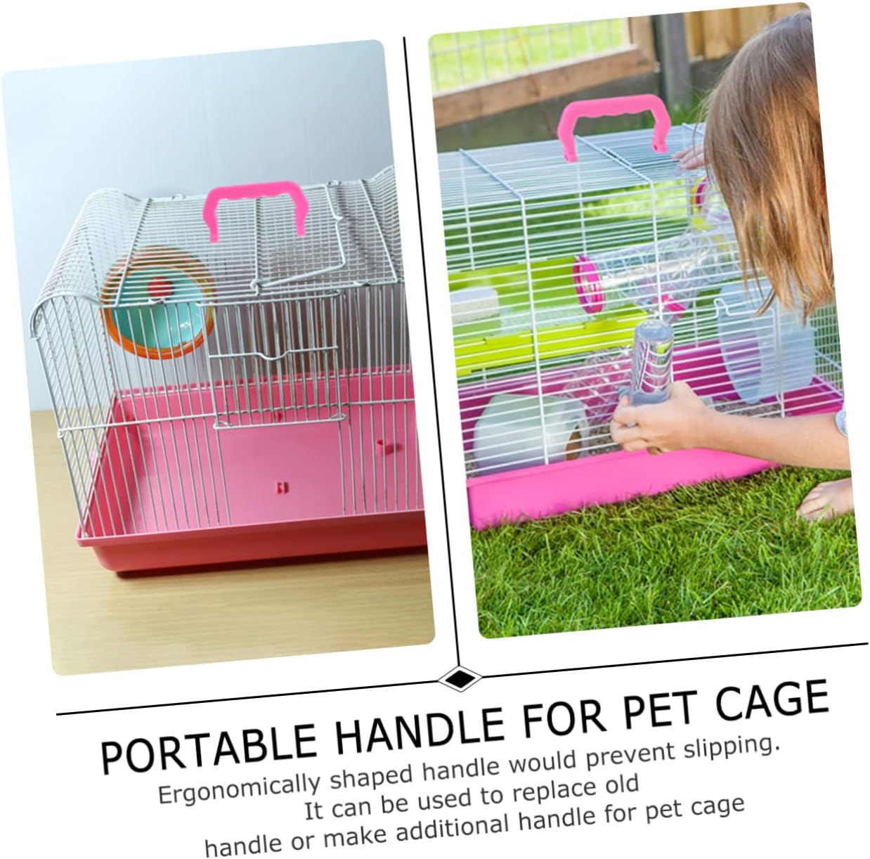 Ipetboom 20pcs Portable Pet Cage Handles Compact Plastic Grippers for Easy Carrying Lightweight Design Bright for Pet Accessories and Travel Use image 5