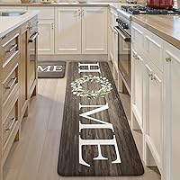 Vista 29 de KIMODE Tapete de Cocina Estilo Granja 2PCS Alfombras de Cocina Anti Fatiga Antideslizantes Impermeables Tapete de Piso de Cocina Acolchado Cómodo