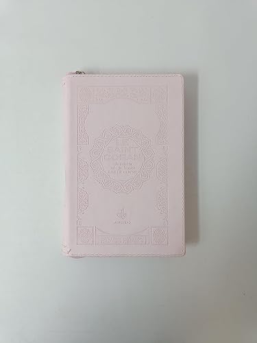 Saint Coran Français Pochette (11 X 15 Cm) - Couverture Rose Clair