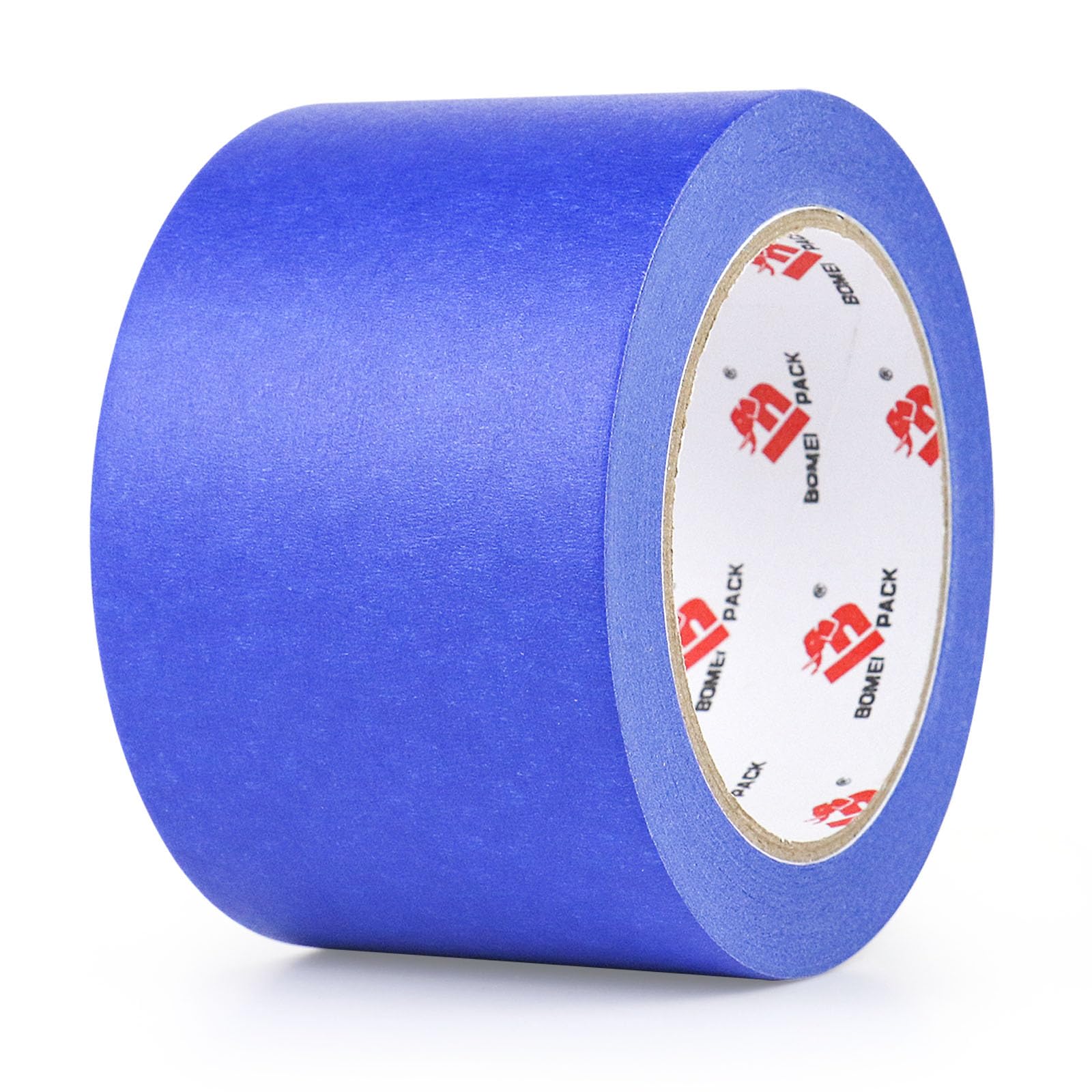BOMEI PACK Wide Blue Painters Tape 3 Inches x 40 Yards, 3D Printing Tape for Laser Cutting, 21-Day Clean Removal Wide 3'' Masking Tape