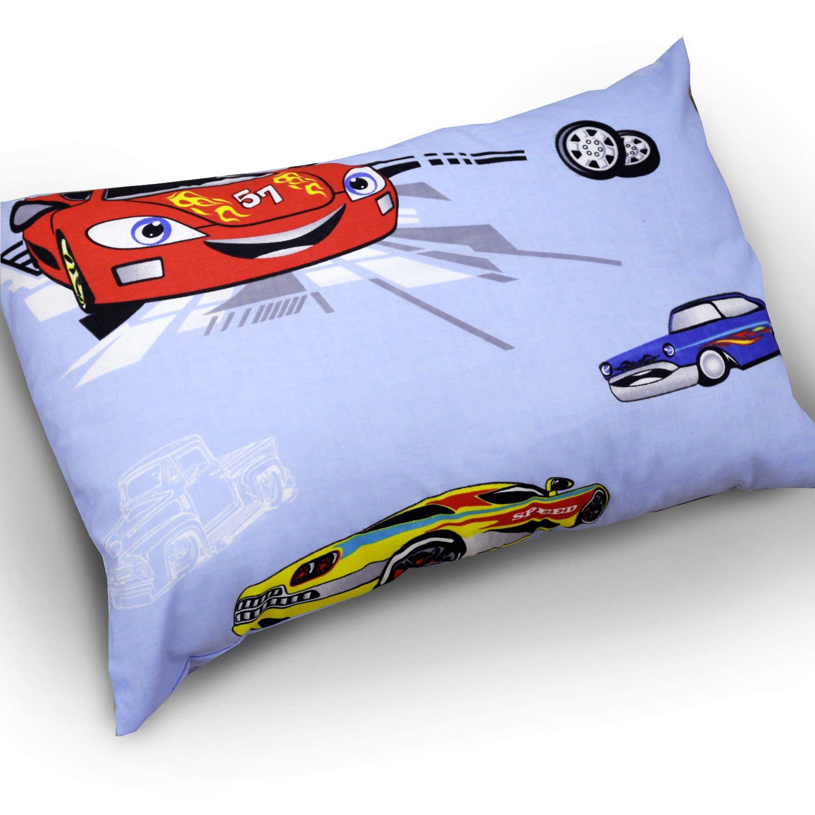 Babymam Baby Pillow Cushion Kids 60X40cm Back Support Decorative (Pillow Case only, Cars)