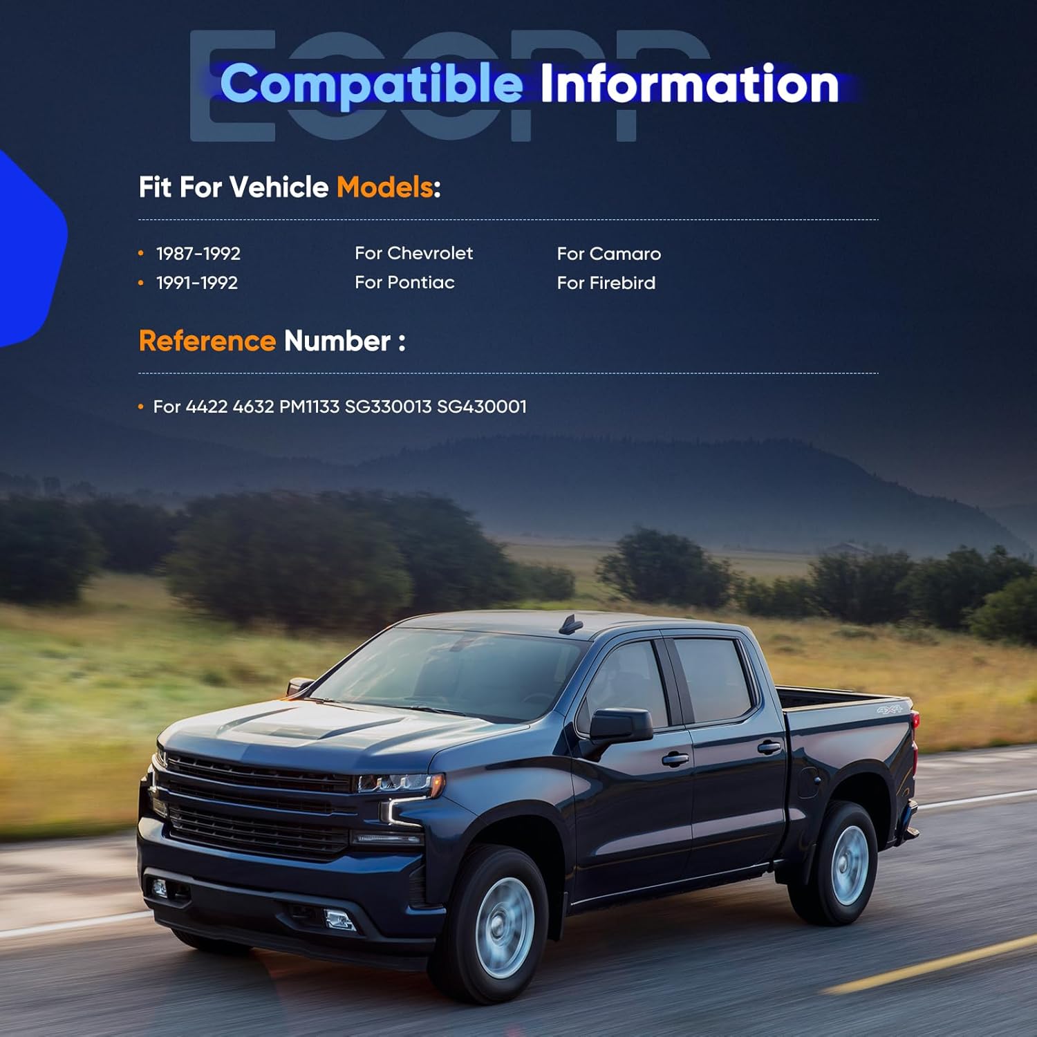 ECCPP Lift Support Replacement 2 Hood and 2 Trunk Struts Gas Springs Fit for Chevrolet Camaro 1987-1992,for Pontiac Firebird 1991-1992