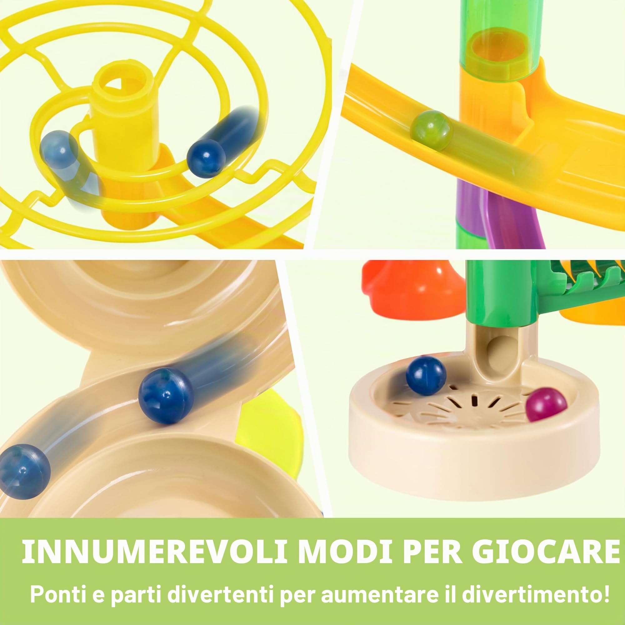 JOYIN Pista per marmotta, 236 pezzi, giocattolo educativo con ascensore motorizzato, giocattolo educativo per bambini di età 7 8 9 10 11 12 anni