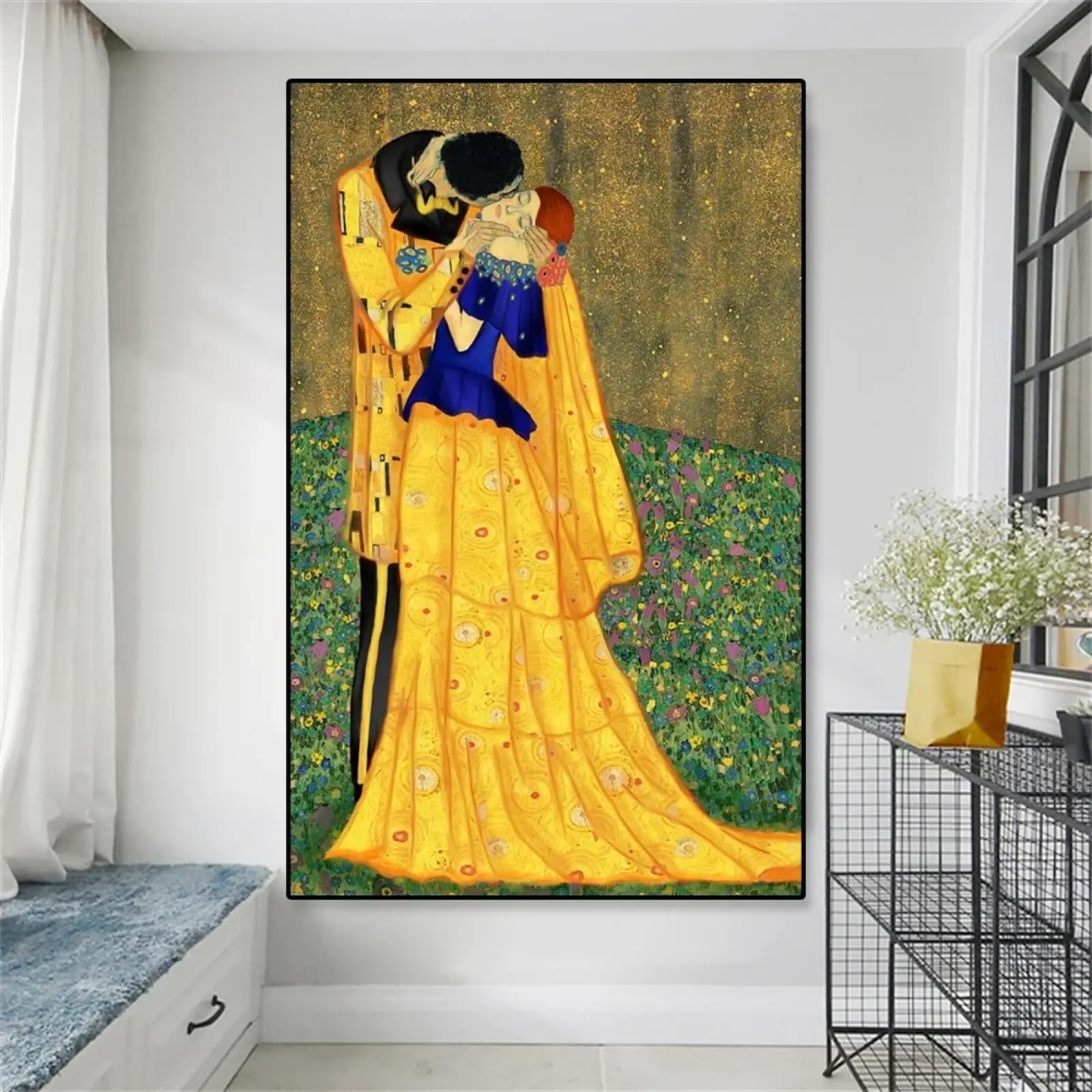 Impression d'art moderne Gustav Klimt Le Baiser toile vintage