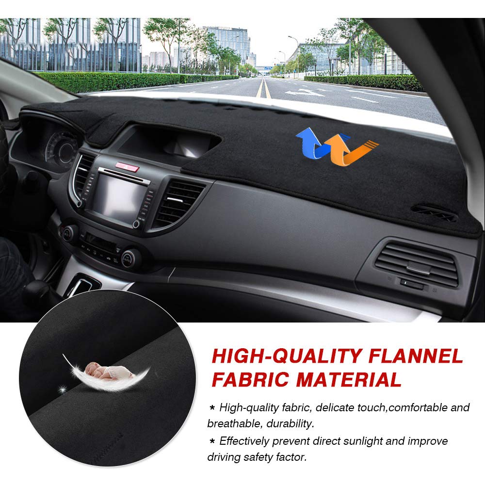 Cartist Flannel Dashboard Cover for Honda CRV 20122016 CRV Dash Cover