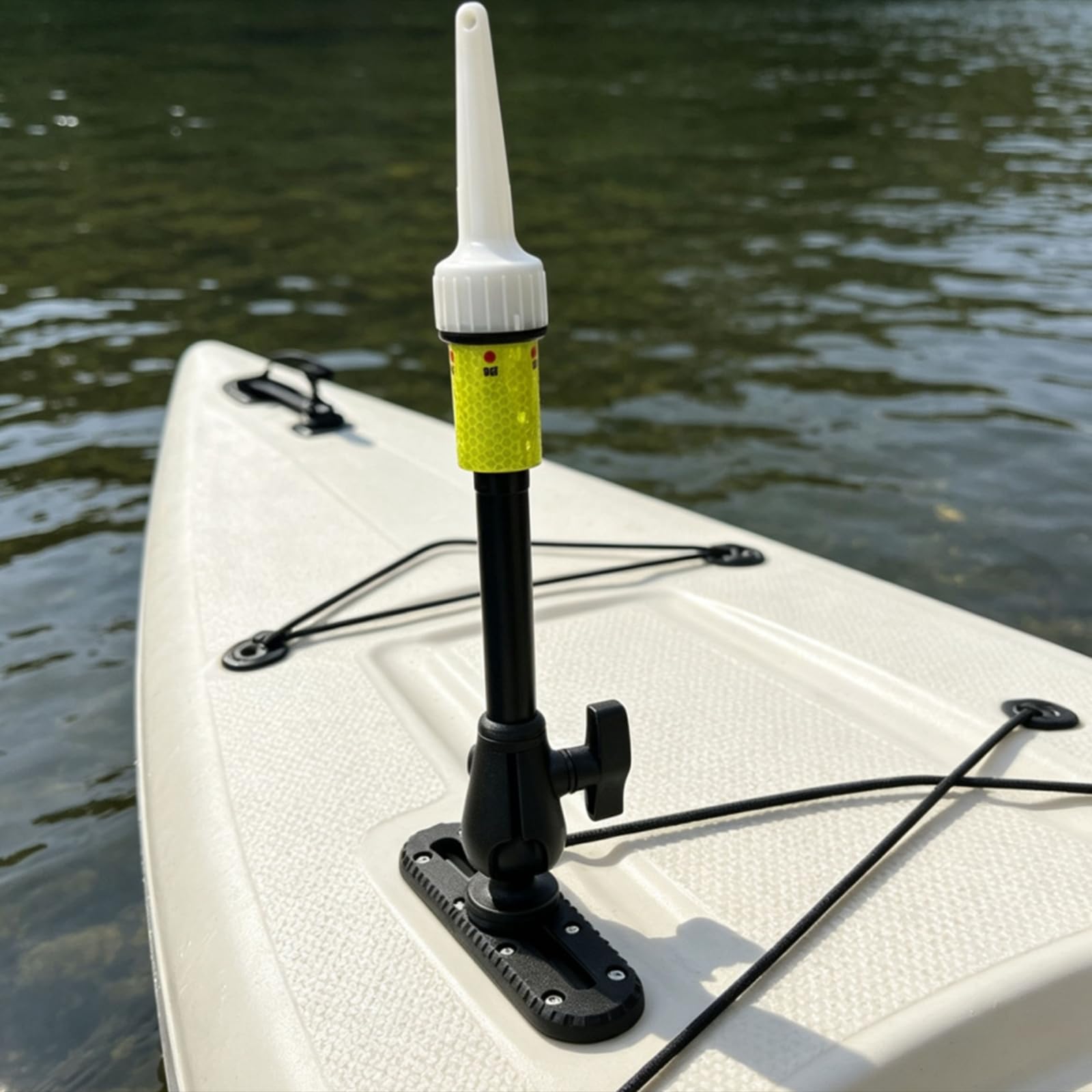 Kayak Light Luce per Kayak Barra Luminosa Palo Accessorio Antiurto Impermeabile Breve Montaggio in Nylon Acciaio PP Adatta a Club Pescatori Notturni