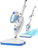 Steam Mop for Hardwood Floor Cleaning, Floor Steamer Cleaner Lightweight for Vinyl, Laminate, Carpet, Tile Hard Floors w/Adjustable Steam Modes & Height, 23ft Cord, 2 Washable Pad