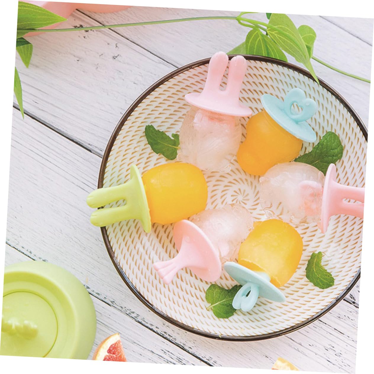4 Moules à Glace en Silicone, Forme Animaux, Réutilisables et Légers, Faciles à Nettoyer, pour Préparation DIY de Glaces Maison