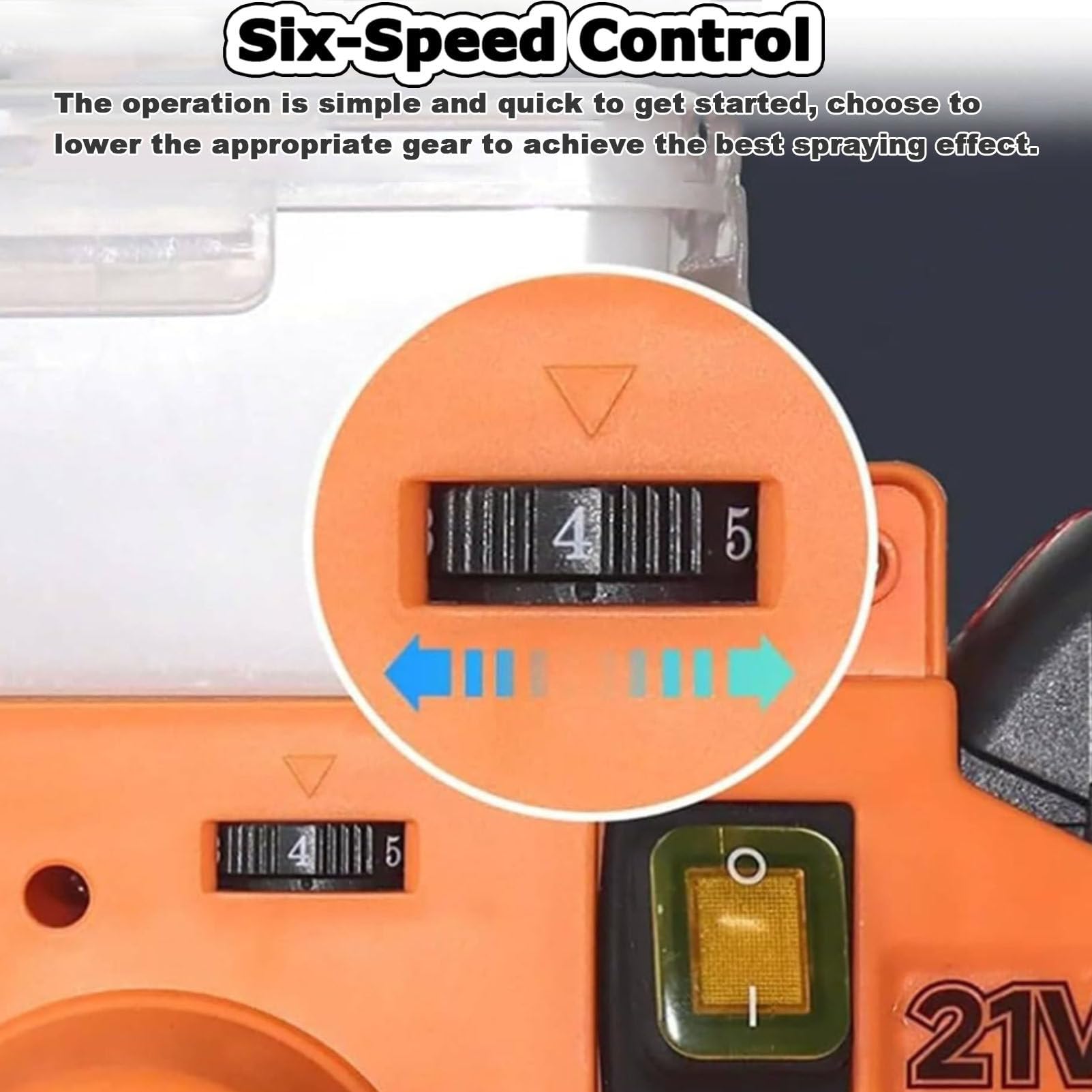 Spruzzatore di vernice airless, Pistola per pittura a parete senza fili ad alta pressione con tubo, mobili interni esterni, velocità