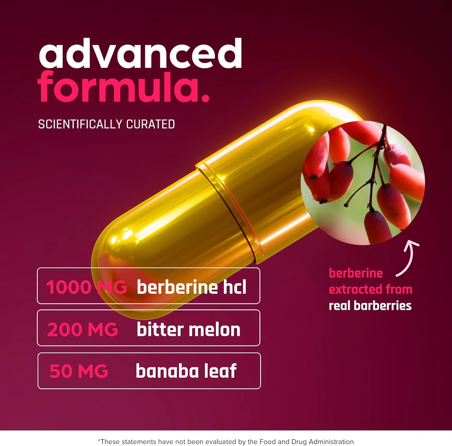 Berberine Supplement 1250Mg Potent Botanical Capsules For We...