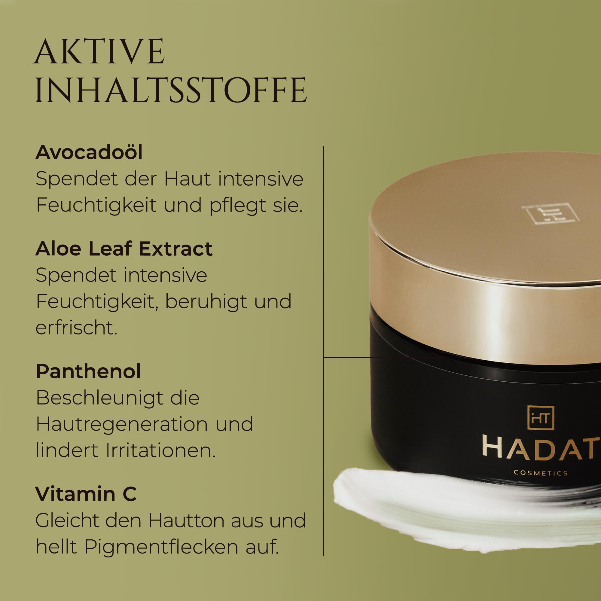 HADAT Calm Body Cream Moisturizing Avocado Oil Aloe Vera Hydrating Nourishing Skin Softening Daily Body Moisturizer for Dry Sensitive Skin, 250 ml