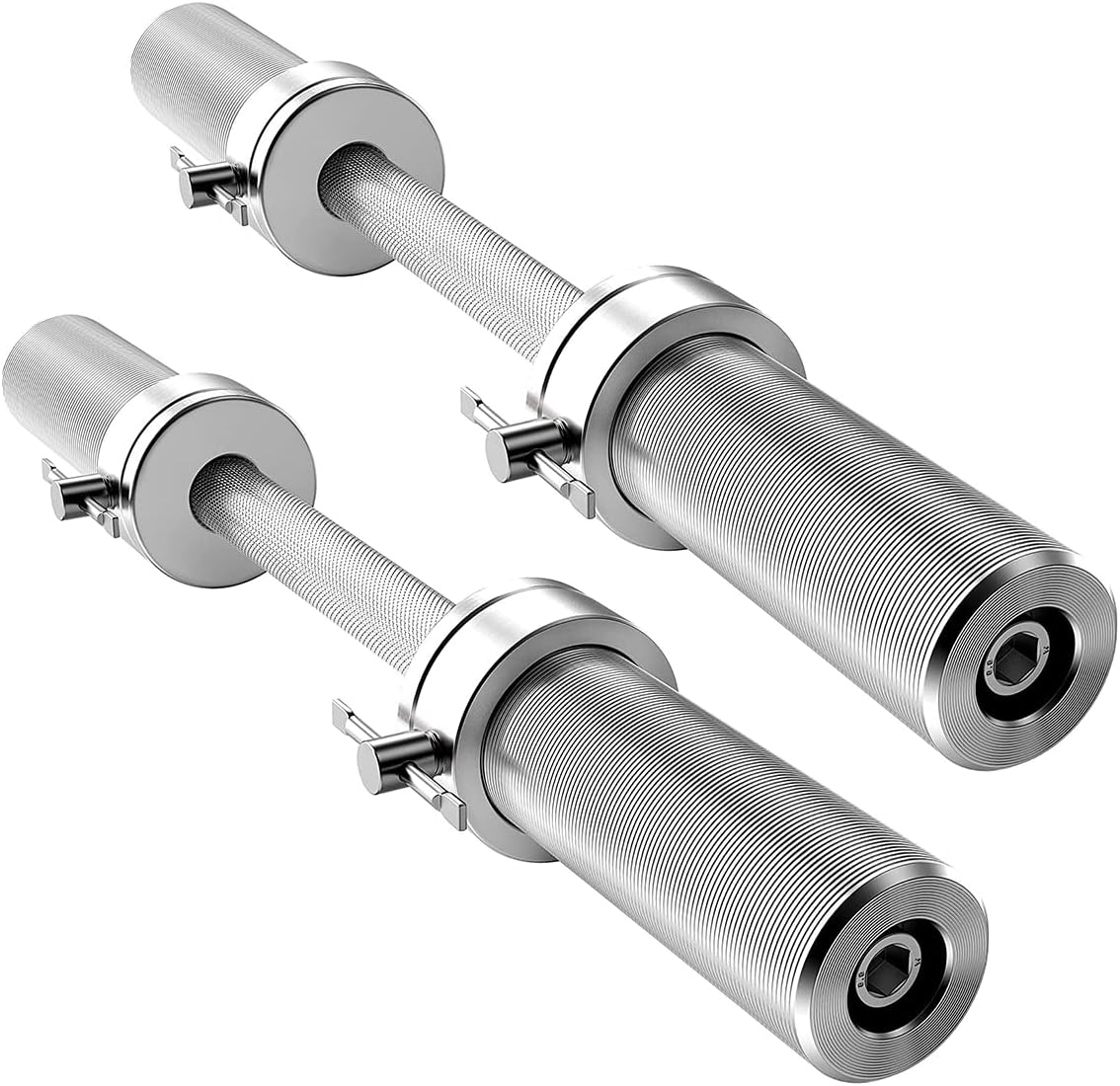 Dumbbell Bar Pairs Handles, Adjustable Barbell Bar Handles with Sleeves, Fit 2 inch