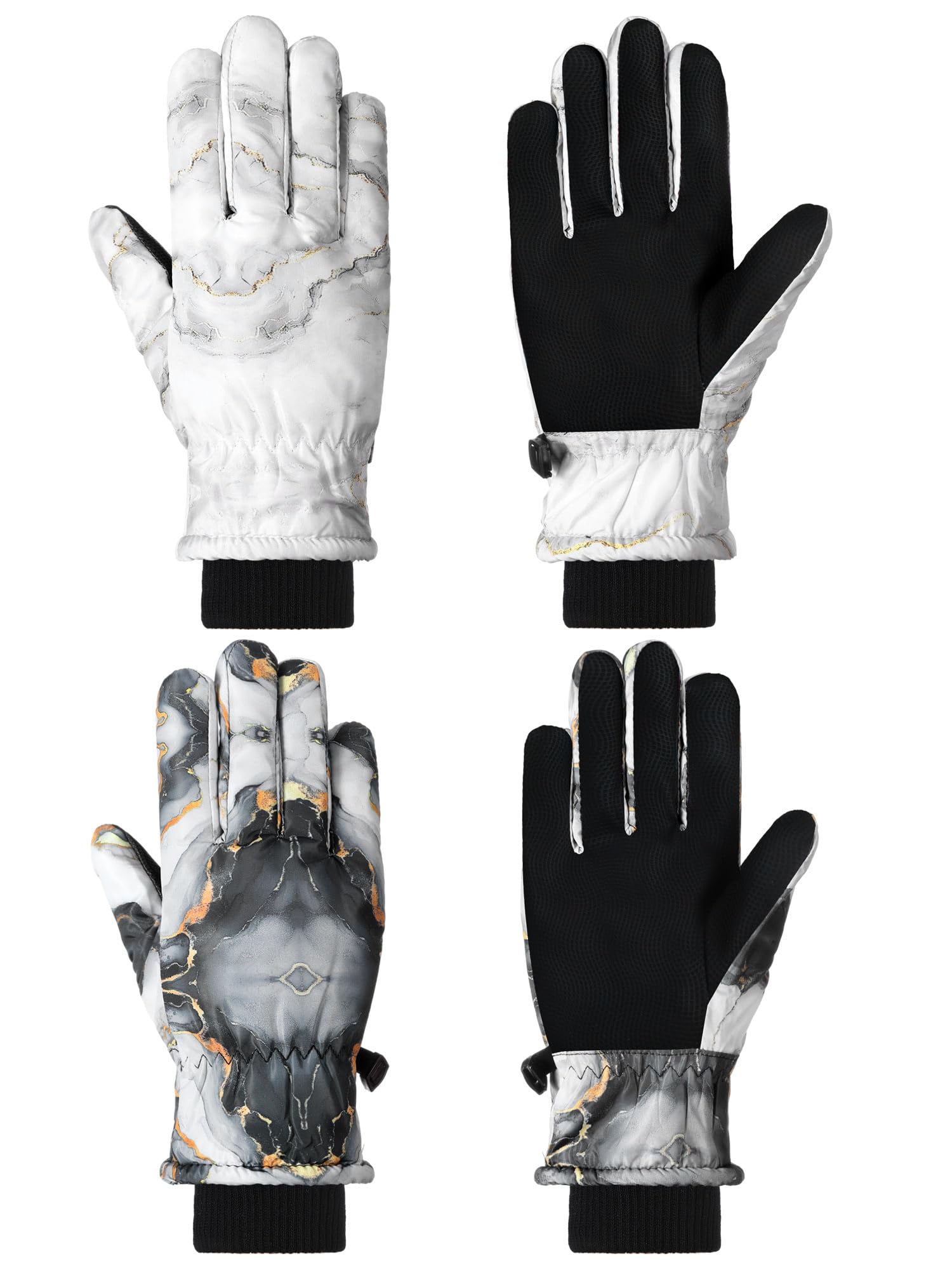 SATINIOR 2 Pair Kids Winter Gloves