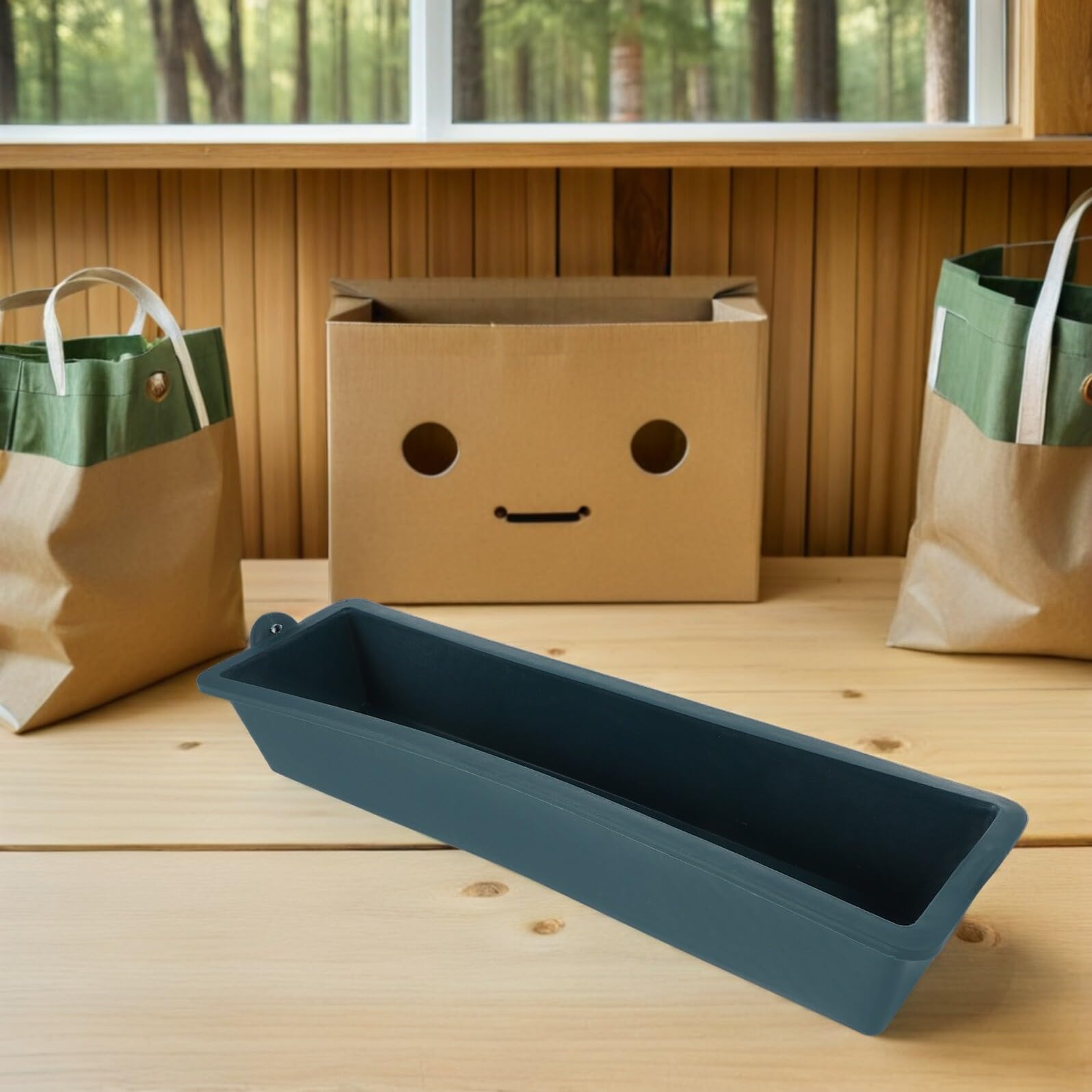 Artibetter Mangeoire à Volailles et Porcelets en Plastique Vert, Lot de 2, Conception Robuste Déchets, Nettoyage Facile, pour Ferme Intérieure