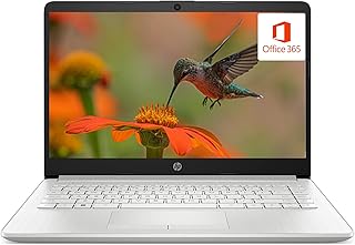 HP Laptop Computer 14" Ultral Light for Students and Business, 4 Cores Intel Celeron, 16GB RAM, 384GB Storage(128GB eMMC+256GB Ghost Manta SD), 1 Year Office 365, Webcam, HDMI, WiFi, USB-C, Win 11 S product image