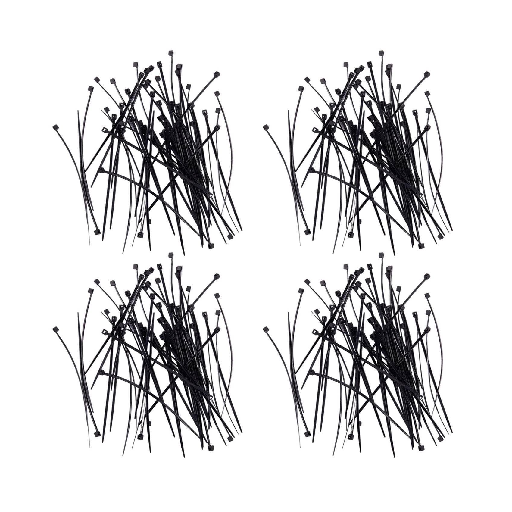 Jnchdghwa Black Cable Ties Industrial Quality Cable Ties: 100X2.5mm Color: Quantity: 200 Pieces