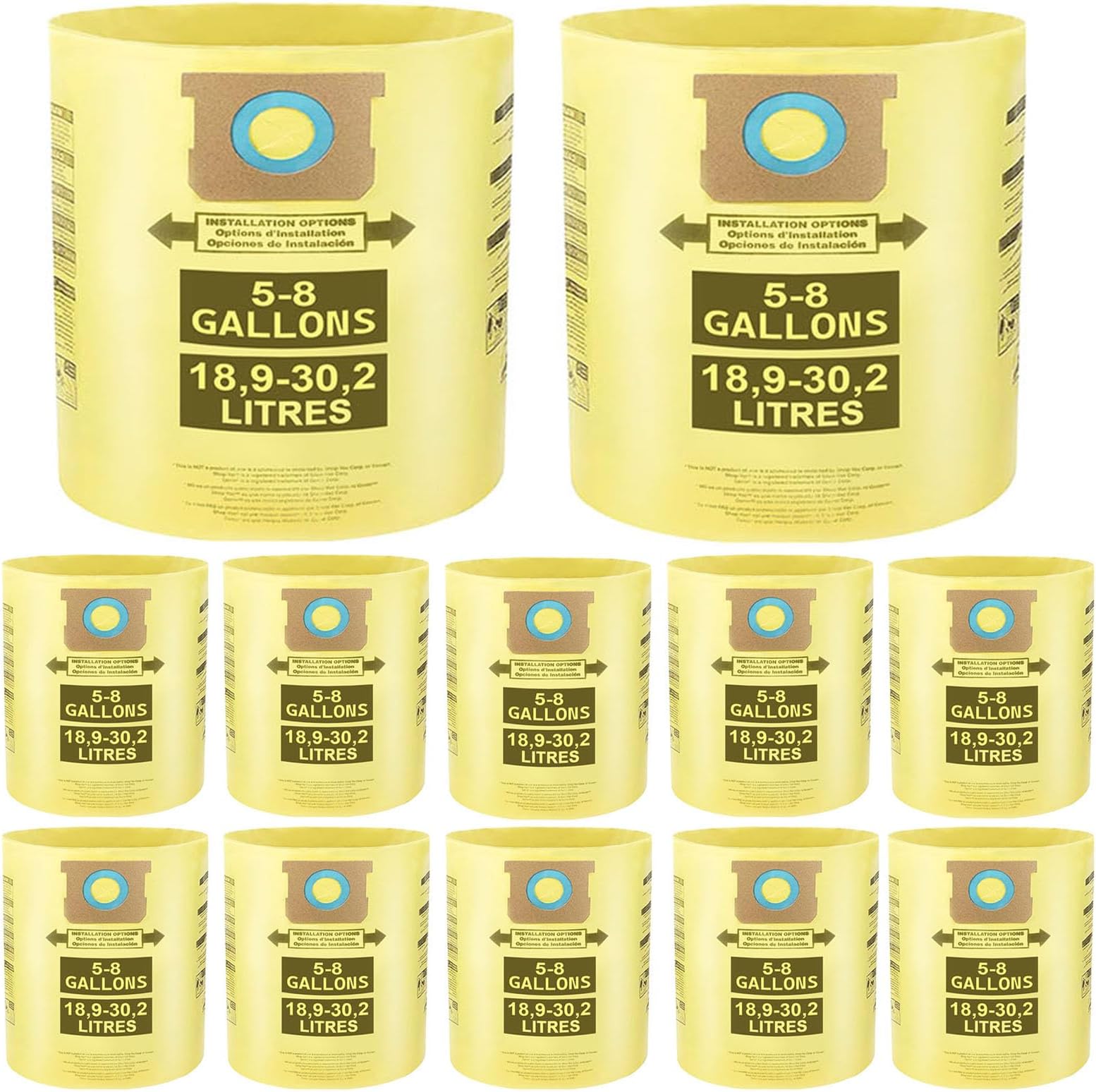 Vacmaster 8 10 Gallon Standard Dust Bag, 3 Pack, VDBM Household