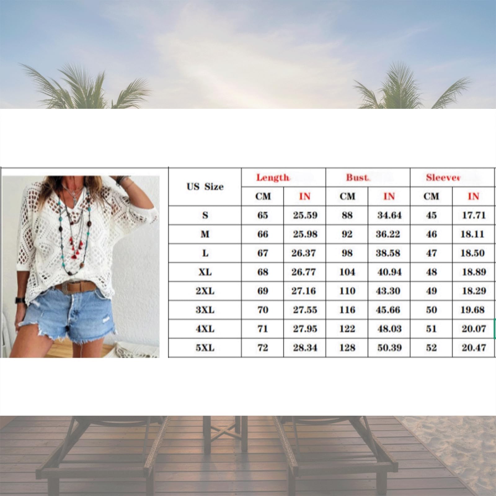 Top de Ganchillo Beige para Mujer Estilo Bohemio – Camisola de Punto Calado con Escote en V – Jersey de Verano Ligero y Suelto