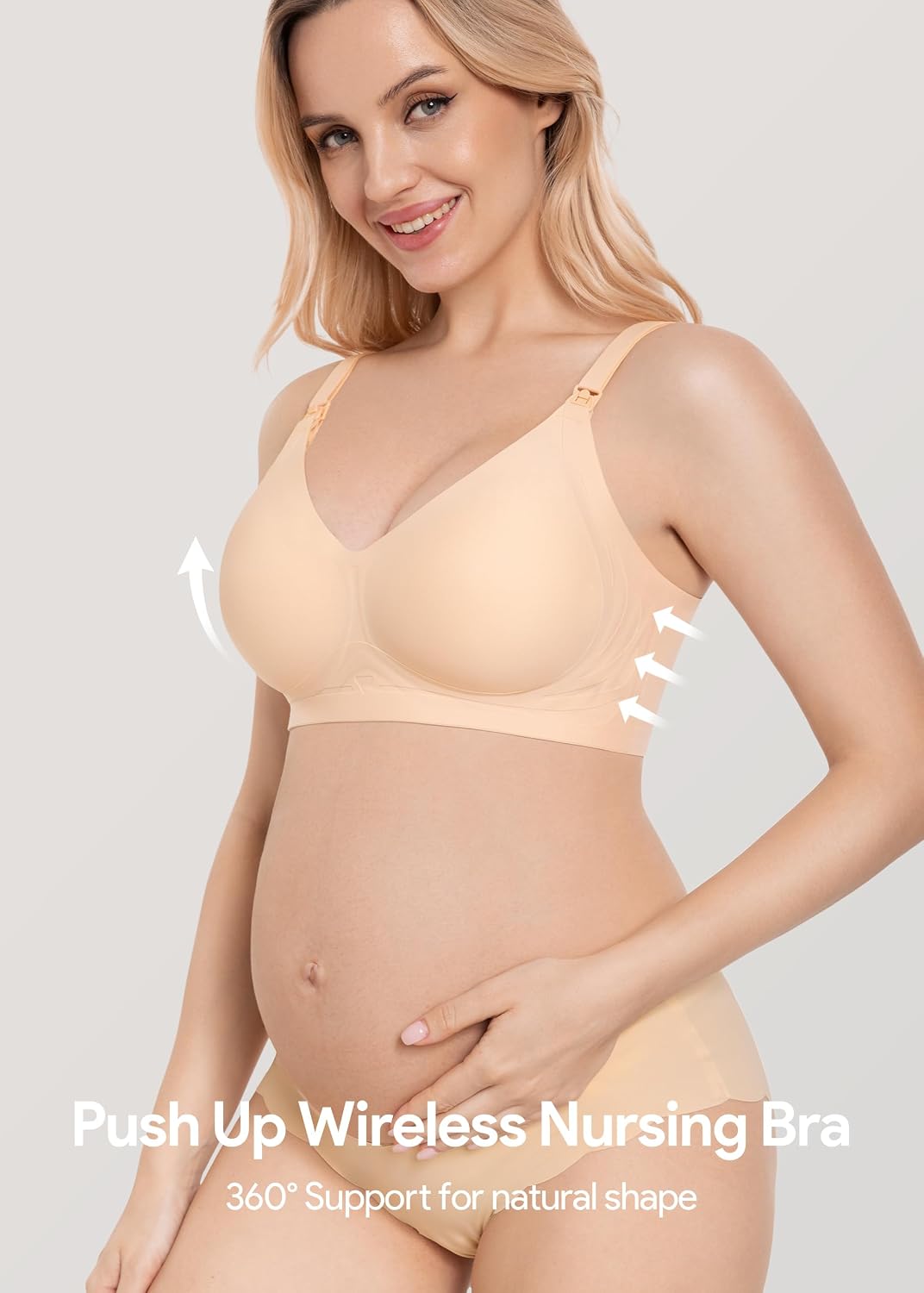 HBselect Nursing Bras for Breastfeeding Seamless Maternity Jelly Bras Wireless Pregnancy Sleep Bralette