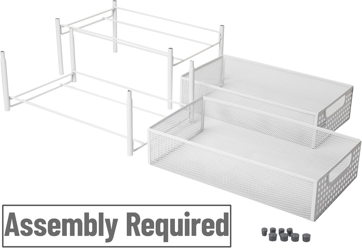 Mind Reader Accessory Organizer, Supply Storage, Desktop, Crafts, Office, Metal Mesh, 8"L x 12.5"W x 11.25"H, White - Image 4