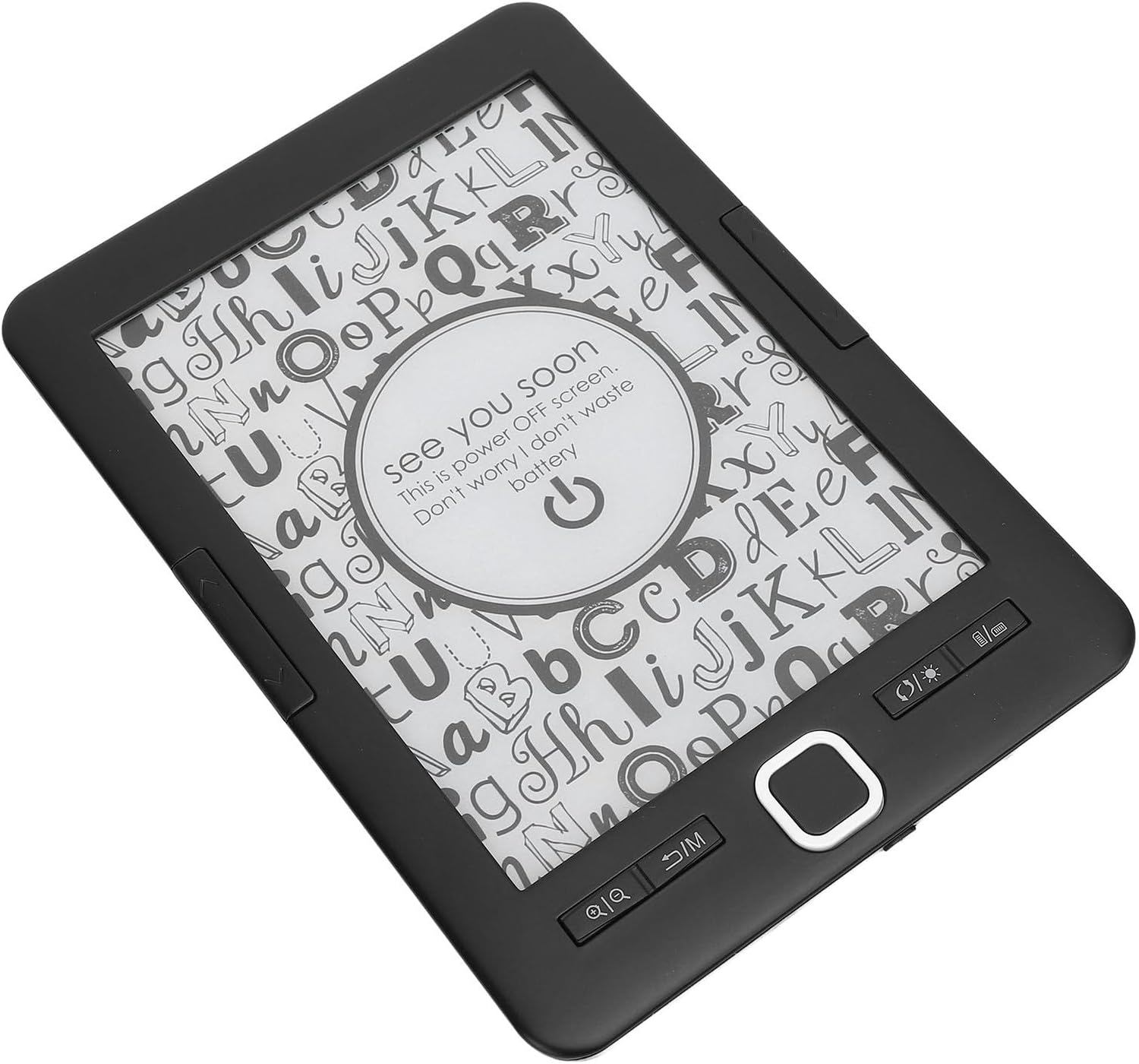 6 Inch Portable E Book Reader with 8GB Storage,Ink Display for Eye Comfort & Personalized Reading Experience